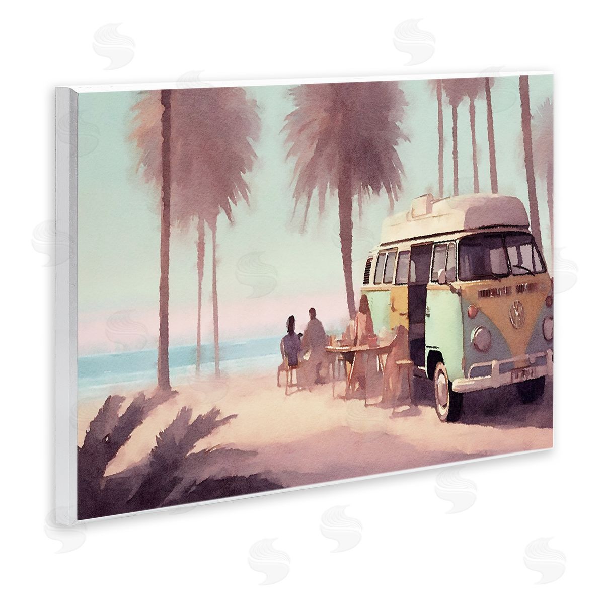 Beach Day Hangout Wood Plaque Wall Art, Home Decor by Noah Bay