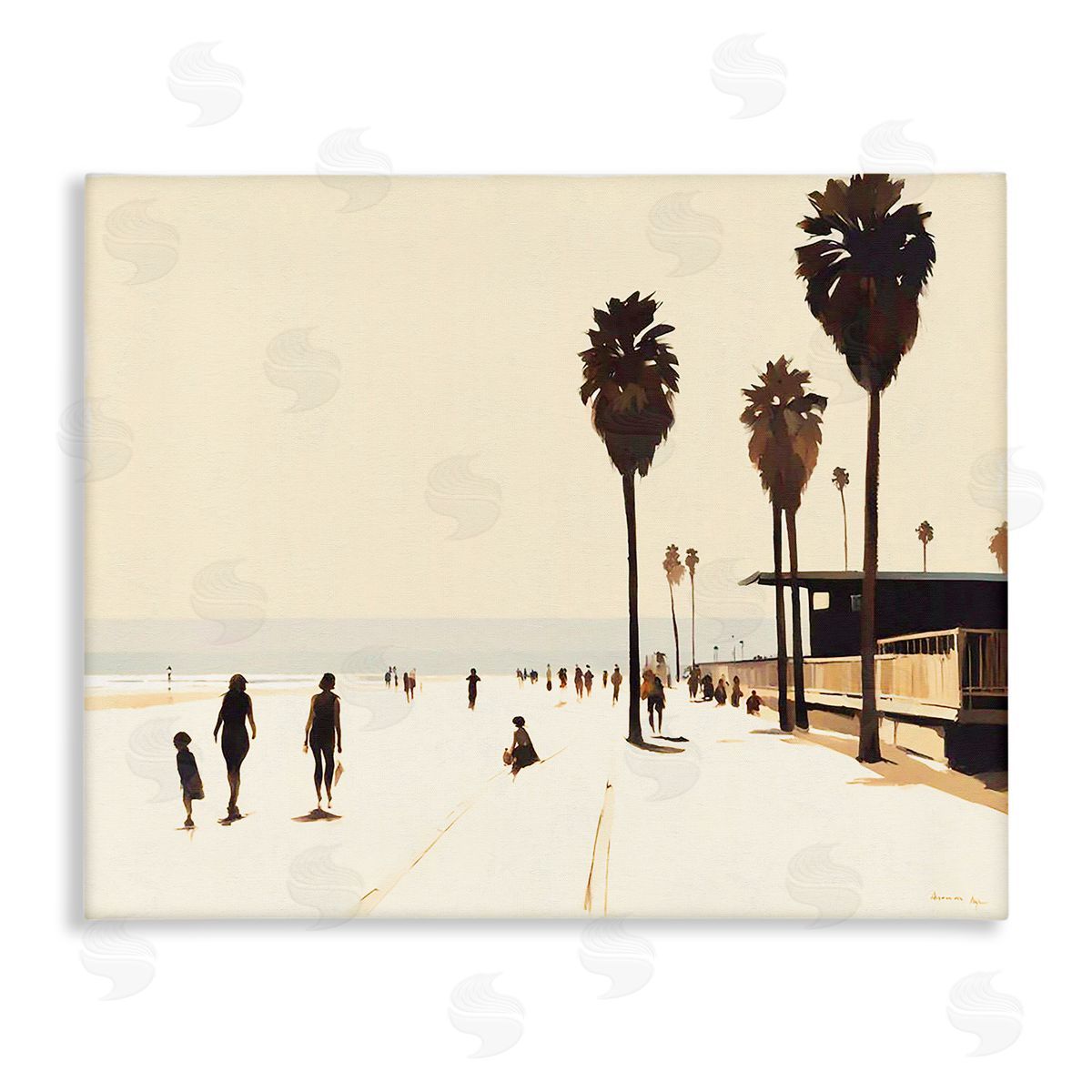 Towards The Sea Scene Canvas Wall Art, Home Decor by Noah Bay