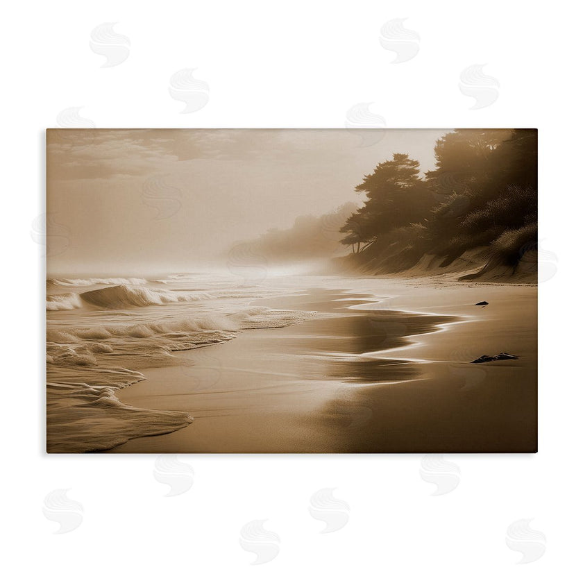 Noah Bay | Sepia Smooth Beach Landscape