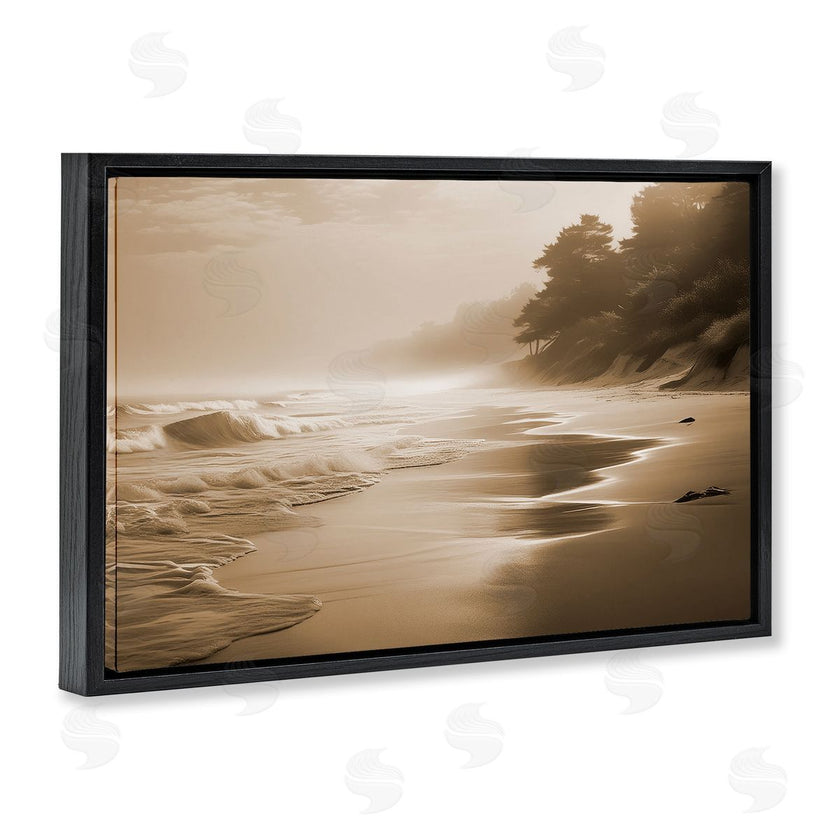 Noah Bay | Sepia Smooth Beach Landscape
