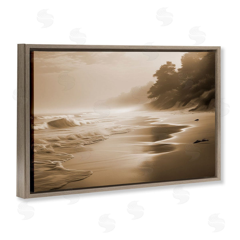 Noah Bay | Sepia Smooth Beach Landscape