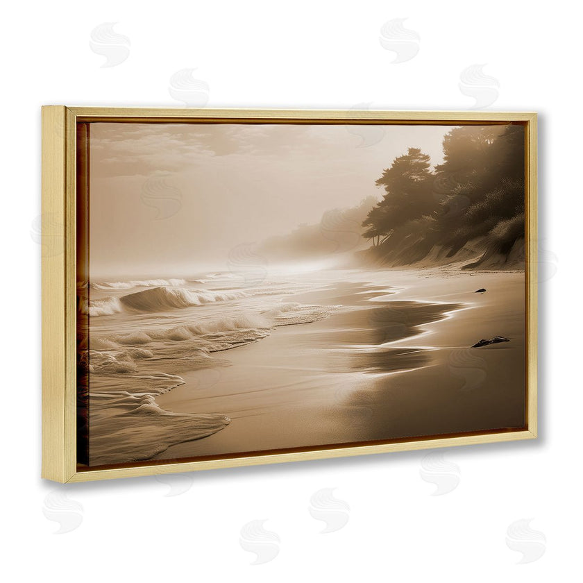 Noah Bay | Sepia Smooth Beach Landscape