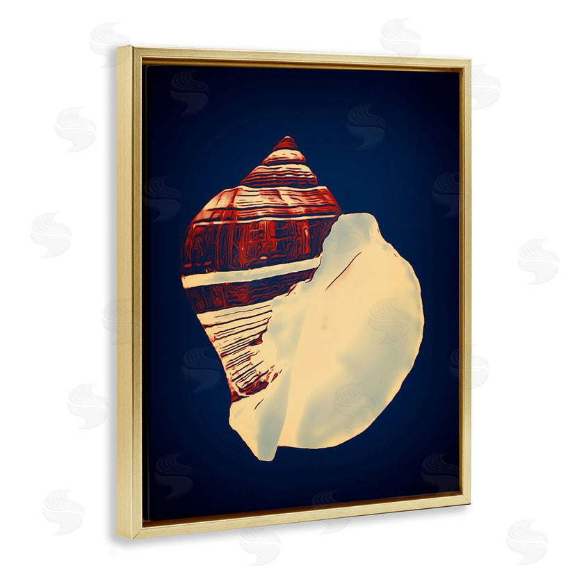 Graffi*tee Studios | Fiber Conch on Blue