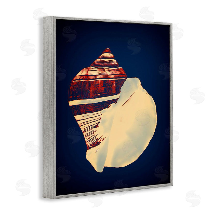 Graffi*tee Studios | Fiber Conch on Blue