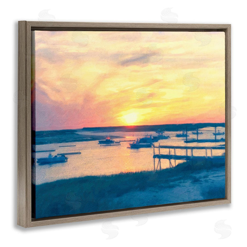 Graffi*tee Studios | Boats Illuminated at Sunset