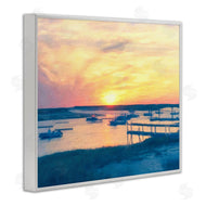 Graffi*tee Studios | Boats Illuminated at Sunset