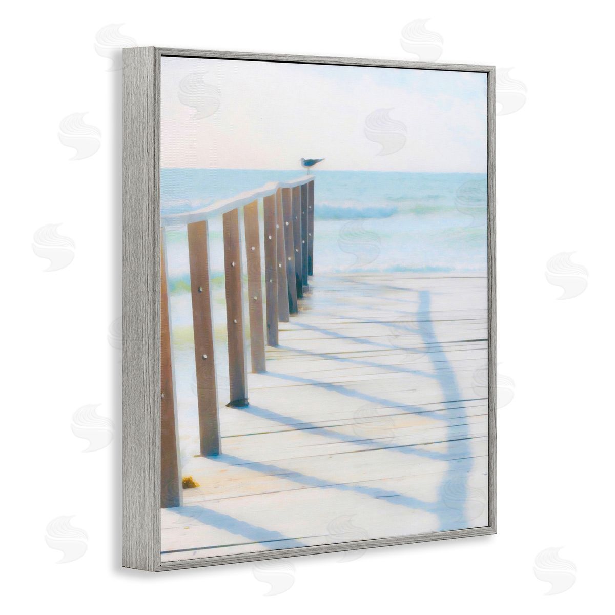 Perched For Best View Grey Frame Print Wall Art, Home Decor by Graffi*tee Studios
