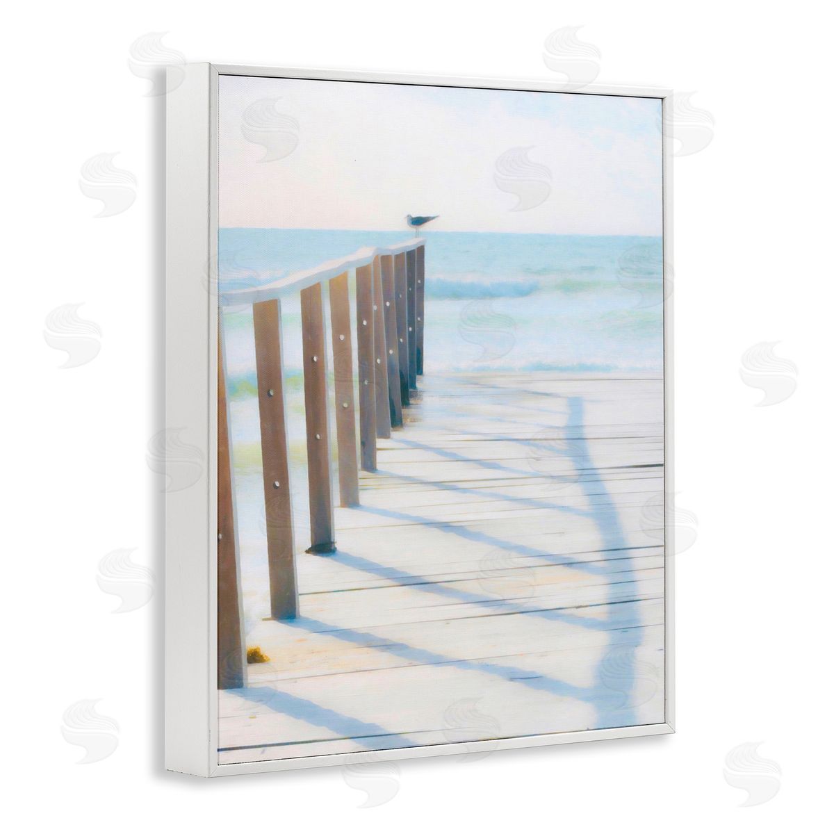 Perched For Best View White Frame Print Wall Art, Home Decor by Graffi*tee Studios