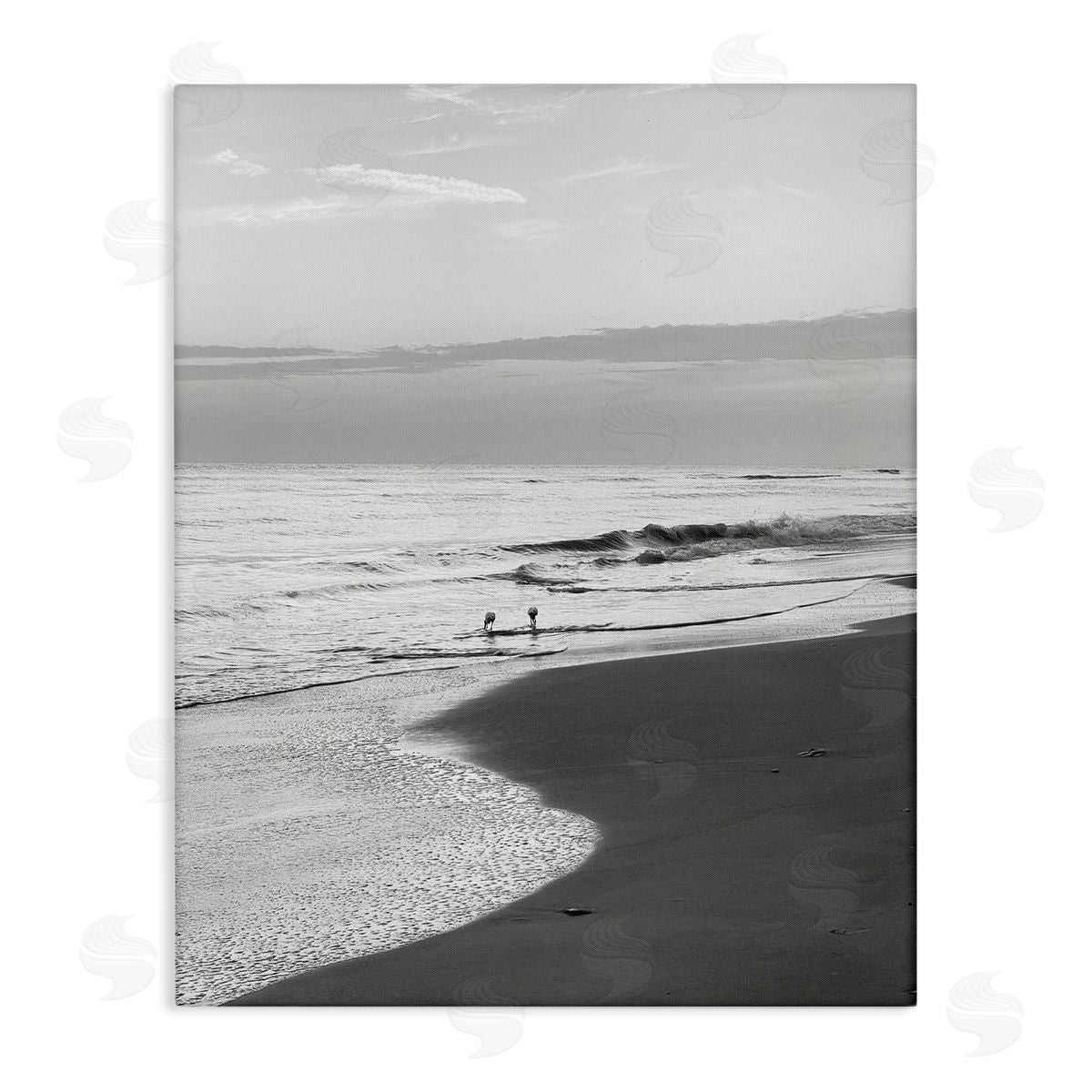 Evening Beach Stroll Canvas Wall Art, Home Decor by Graffi*tee Studios