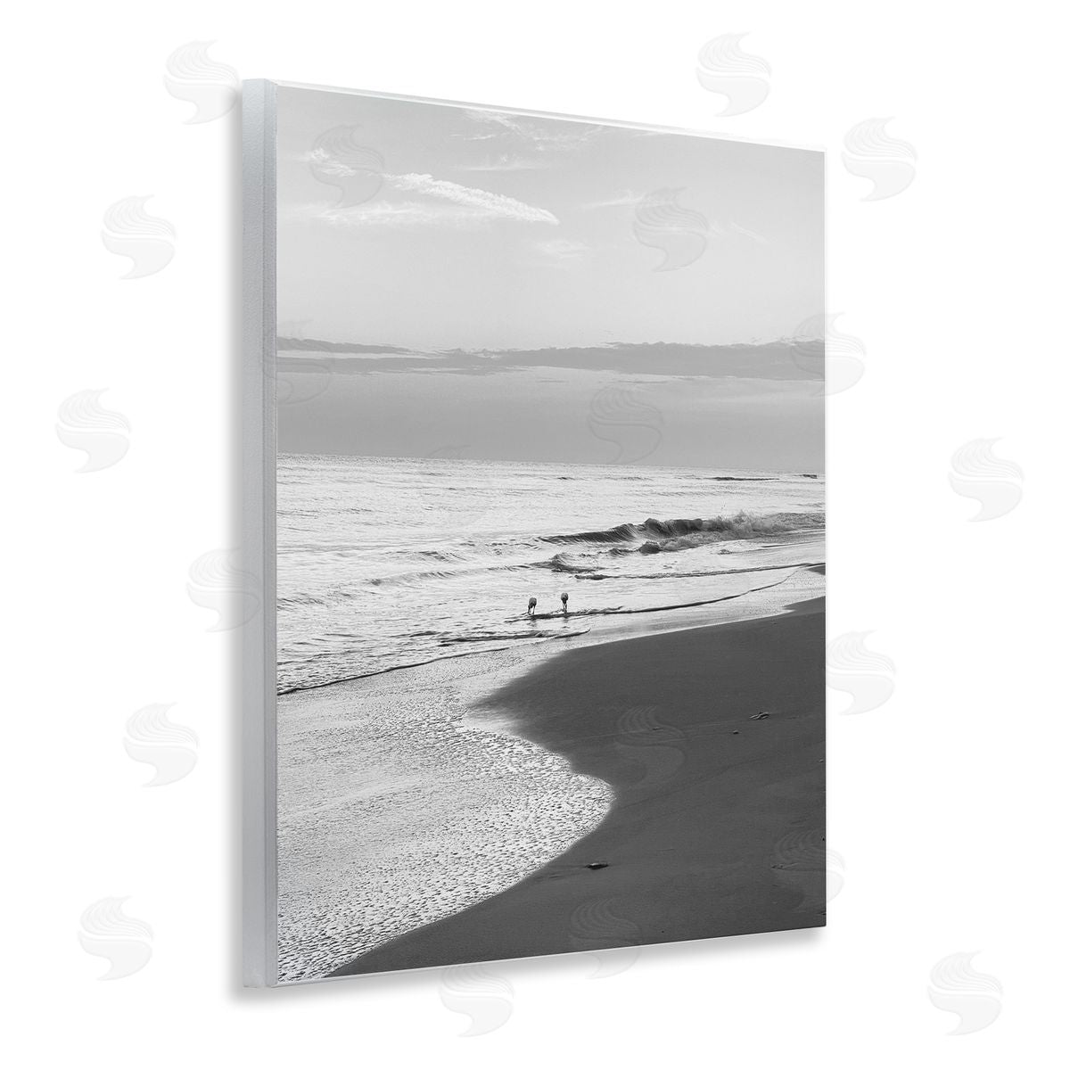 Evening Beach Stroll Wood Plaque Wall Art, Home Decor by Graffi*tee Studios