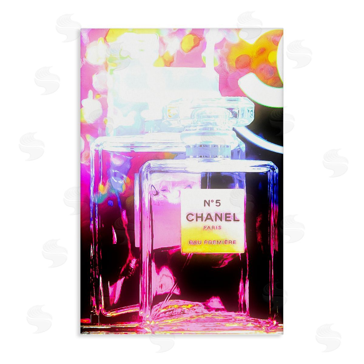 Pretty In Pink Perfume Canvas Wall Art, Home Decor by Graffi*tee Studios