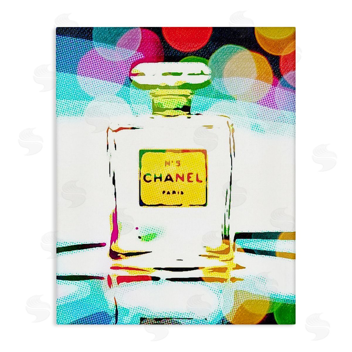 Perfume with Modern Bokeh Canvas Wall Art, Home Decor by Graffi*tee Studios