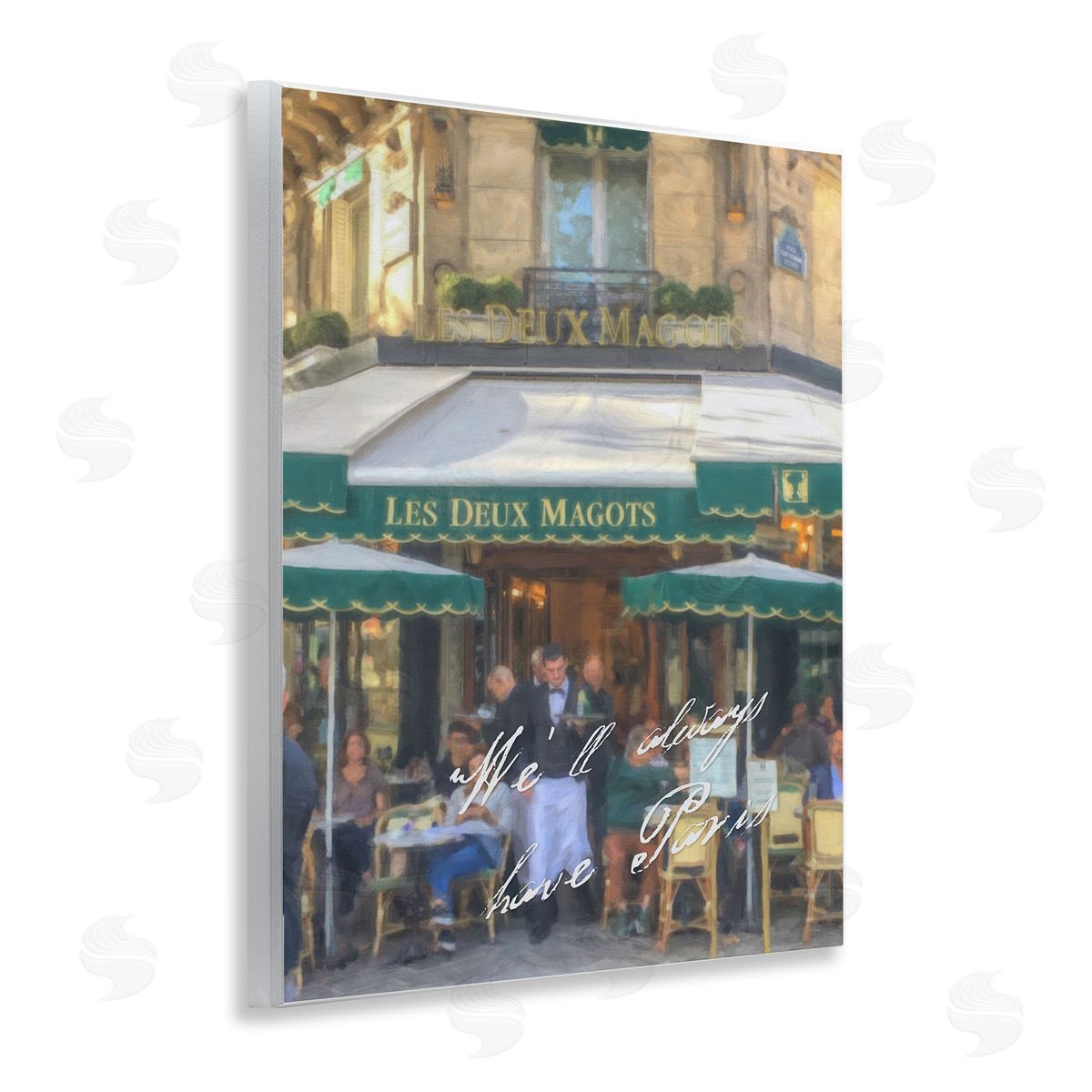 Always Have Paris Bistro Wood Plaque Wall Art, Home Decor by Graffi*tee Studios