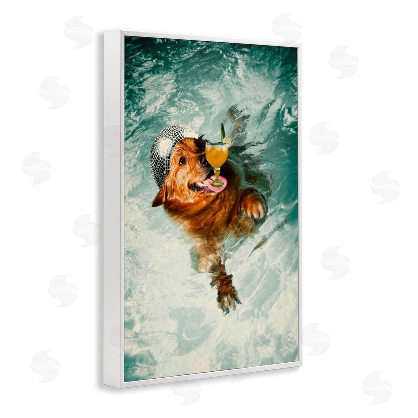 Graffi*tee Studios | Disco Dog in Pool