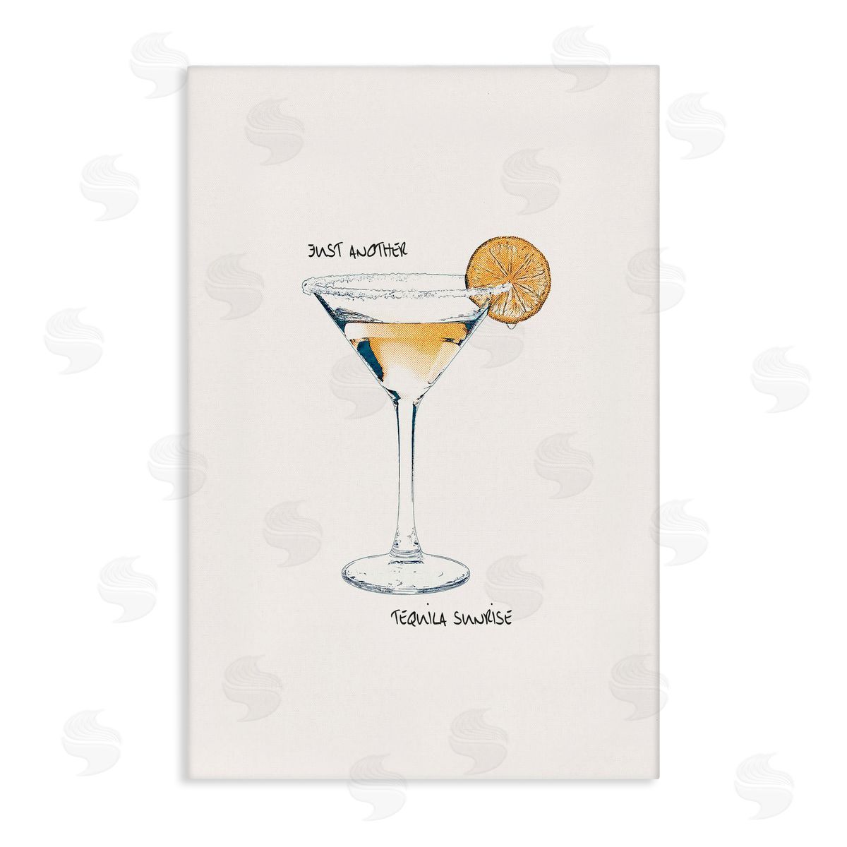 Just Another Tequilla Sunrise Canvas Wall Art, Home Decor by Graffi*tee Studios