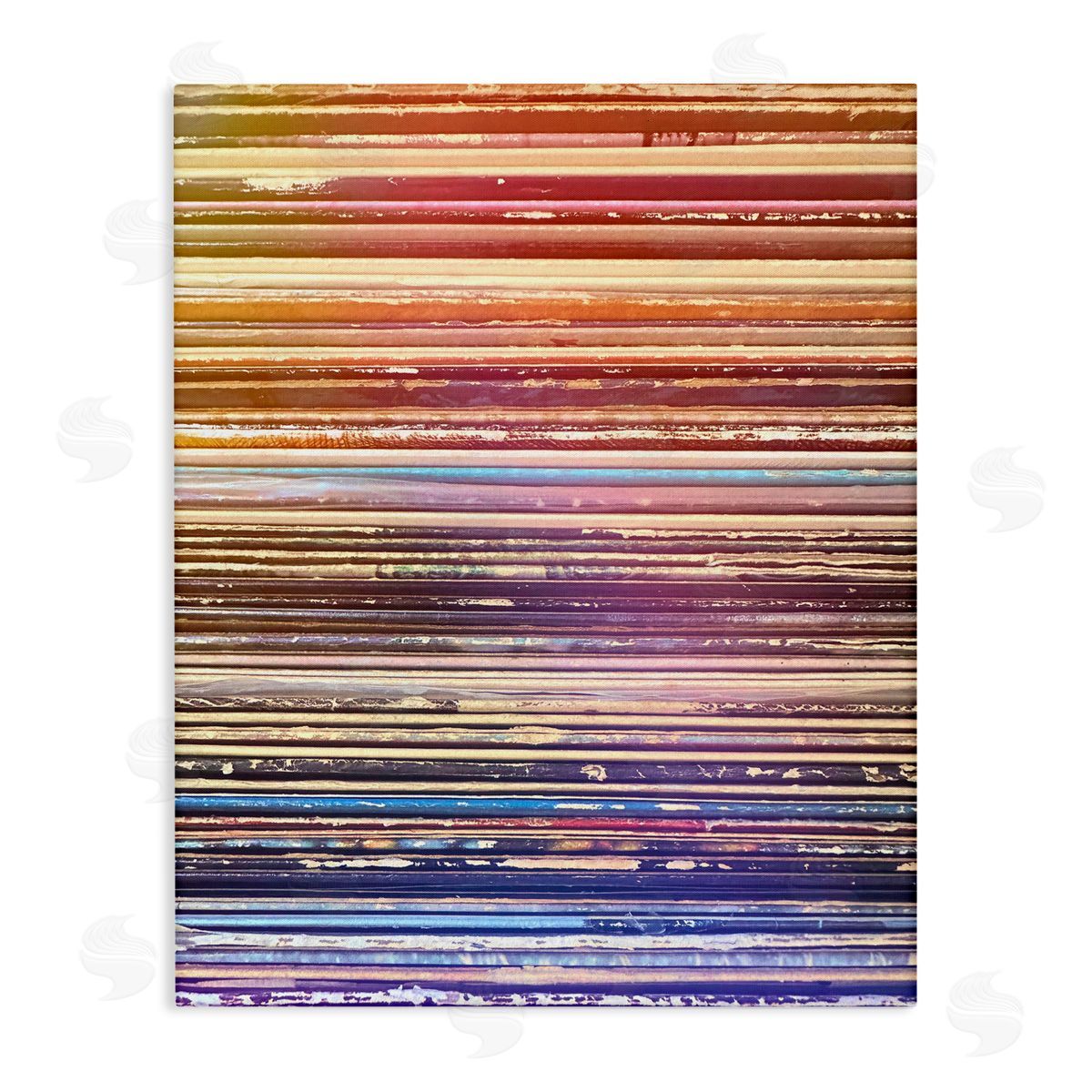Music Album Record Edges Canvas Wall Art, Home Decor by Graffi*tee Studios