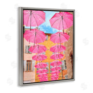 Graffi*tee Studios | Pink Umbrellas in Town
