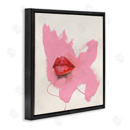 Daniel Houston | Red Lips on Pink