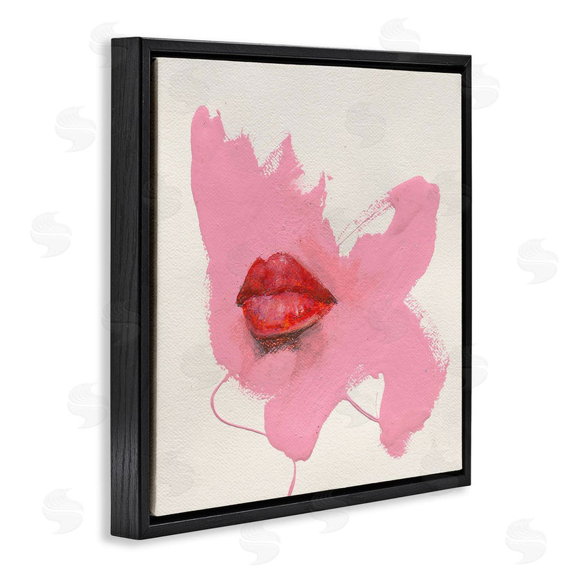 Daniel Houston | Red Lips on Pink