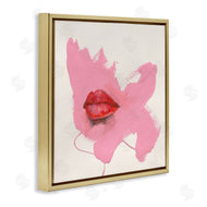Daniel Houston | Red Lips on Pink
