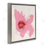 Daniel Houston | Red Lips on Pink