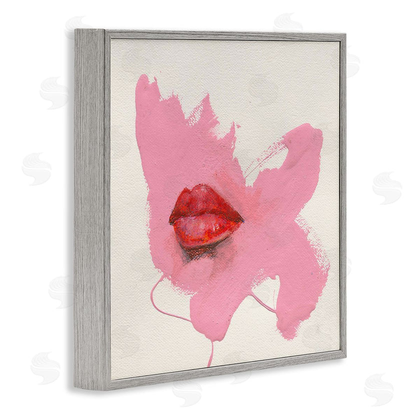 Daniel Houston | Red Lips on Pink