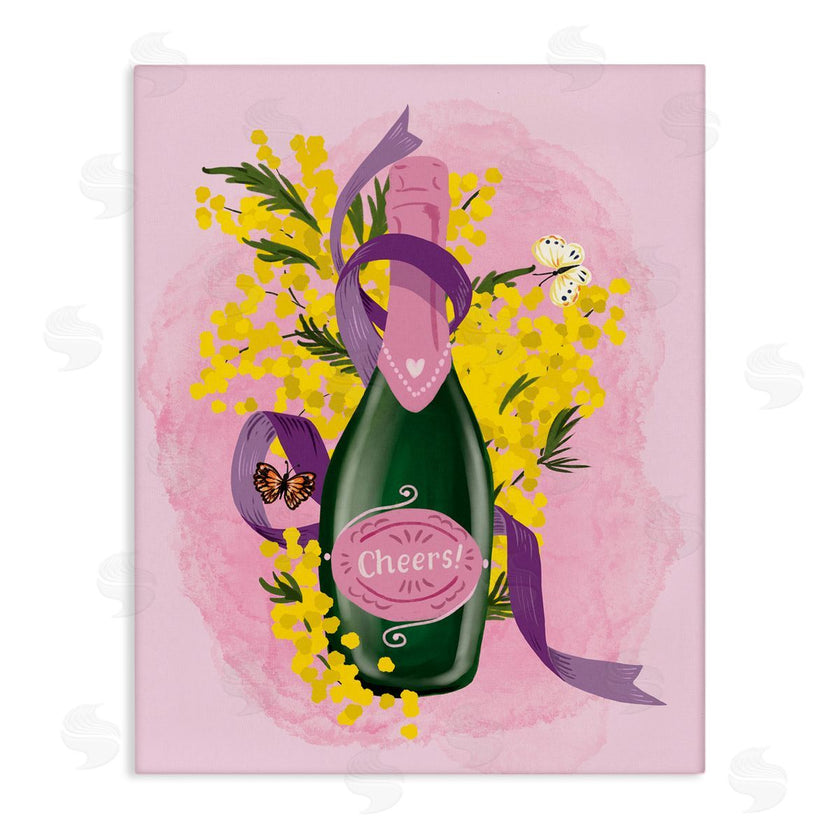 Be Ni La | Floral Champagne Bottle