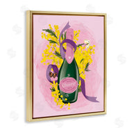 Be Ni La | Floral Champagne Bottle