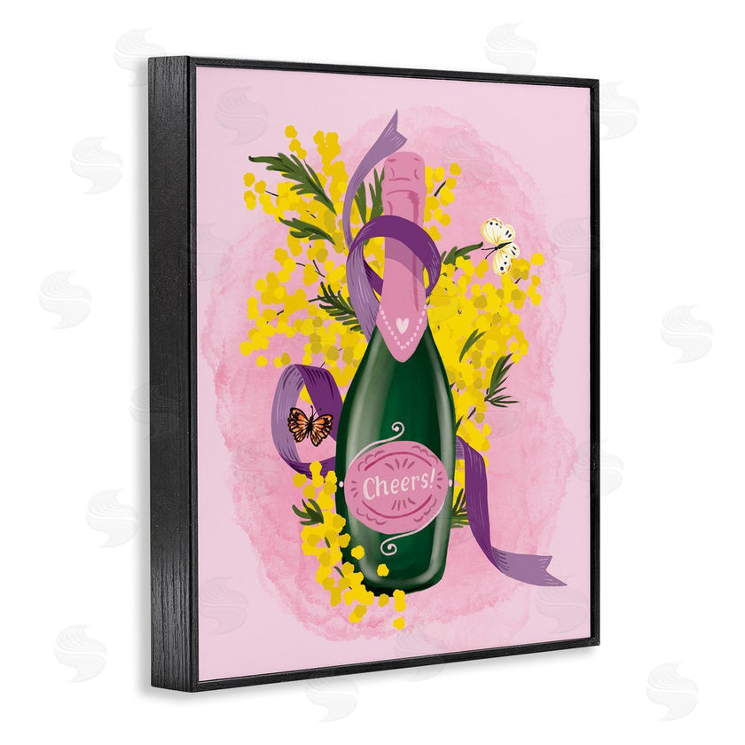 Be Ni La | Floral Champagne Bottle