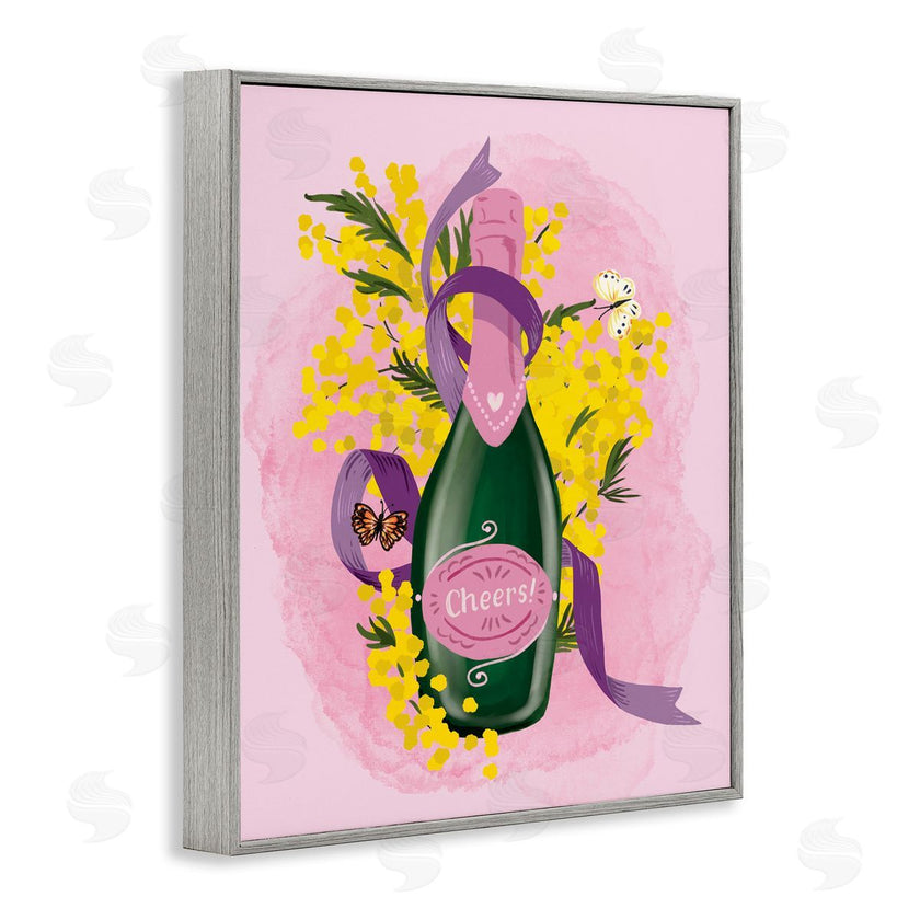 Be Ni La | Floral Champagne Bottle