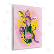 Be Ni La | Floral Champagne Bottle