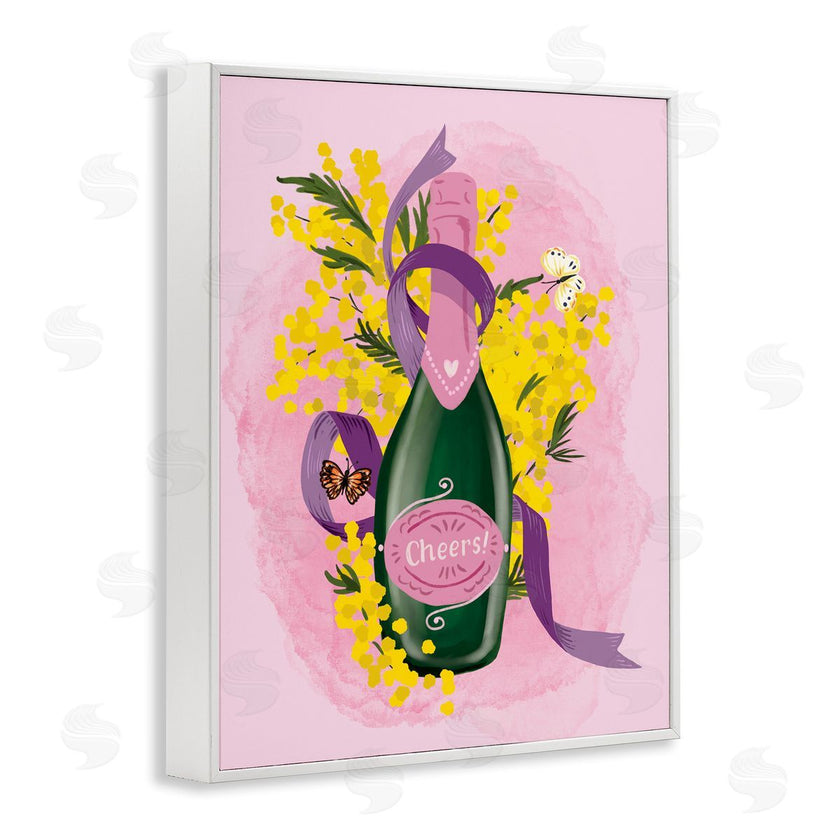 Be Ni La | Floral Champagne Bottle