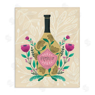 Louise Allen Designs | Chic Floral Alcohol Bottle
