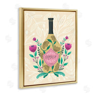 Louise Allen Designs | Chic Floral Alcohol Bottle