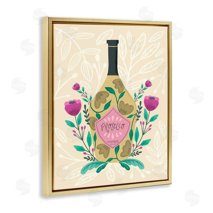 Louise Allen Designs | Chic Floral Alcohol Bottle