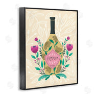 Louise Allen Designs | Chic Floral Alcohol Bottle