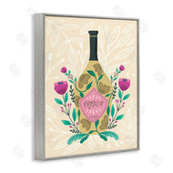 Louise Allen Designs | Chic Floral Alcohol Bottle
