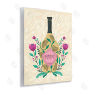 Louise Allen Designs | Chic Floral Alcohol Bottle