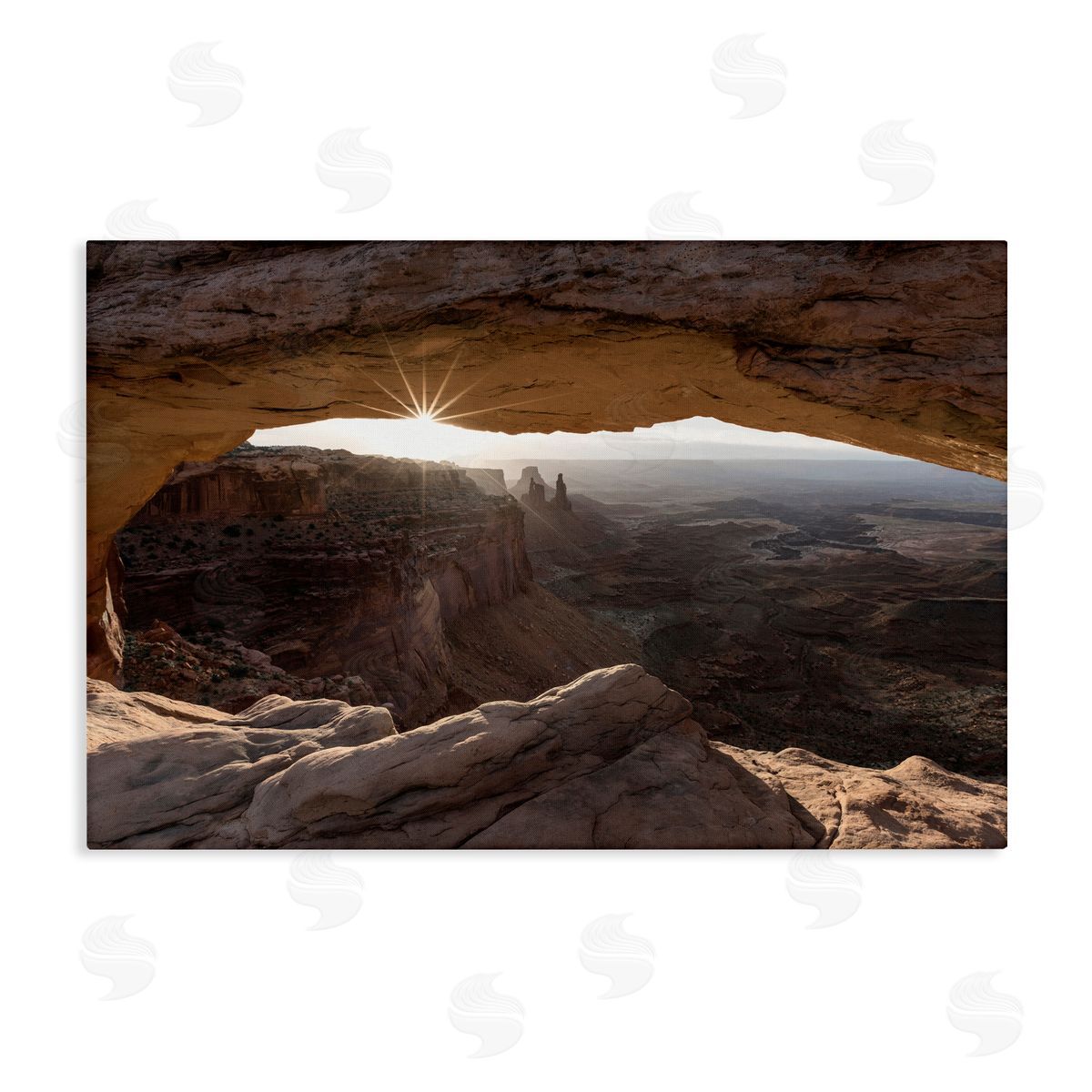 Peeking Through Desert Arch Canvas Wall Art, Home Decor by Danita Delimont