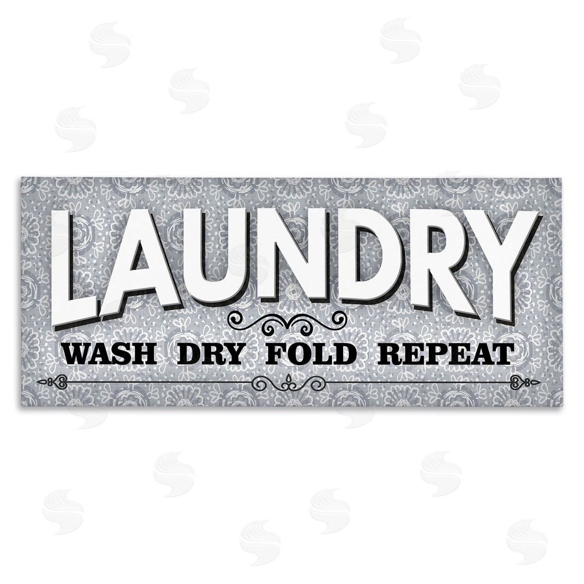 Antique Laundry Rules Canvas Wall Art, Home Decor by Conrad Knutsen