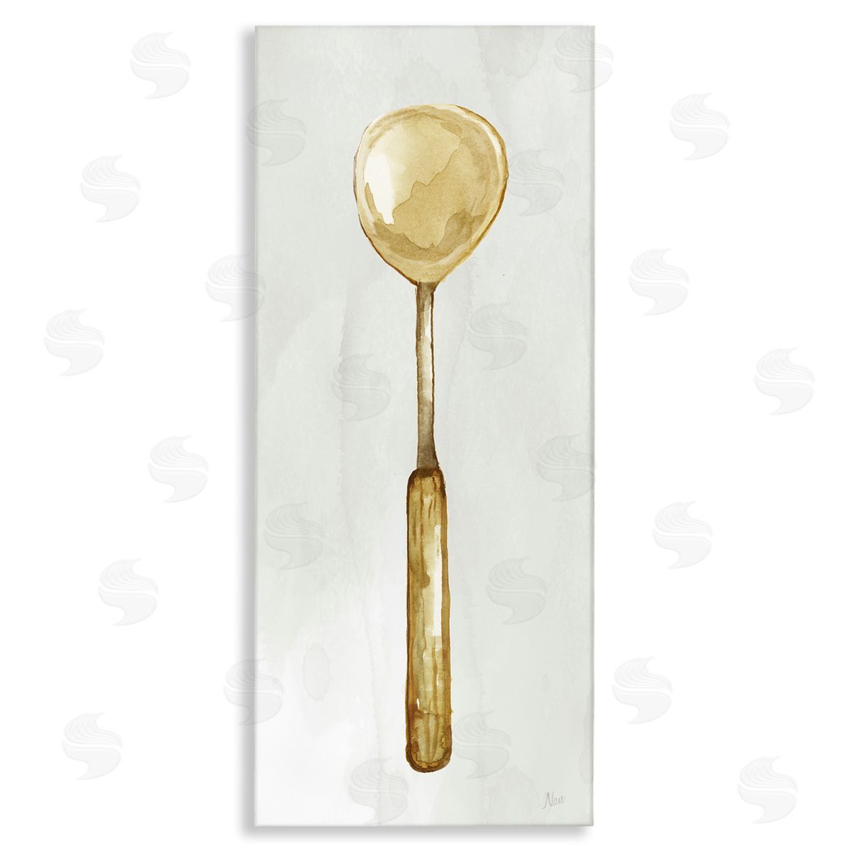 Rustic Kitchen Utensil Canvas Wall Art, Home Decor by Nan
