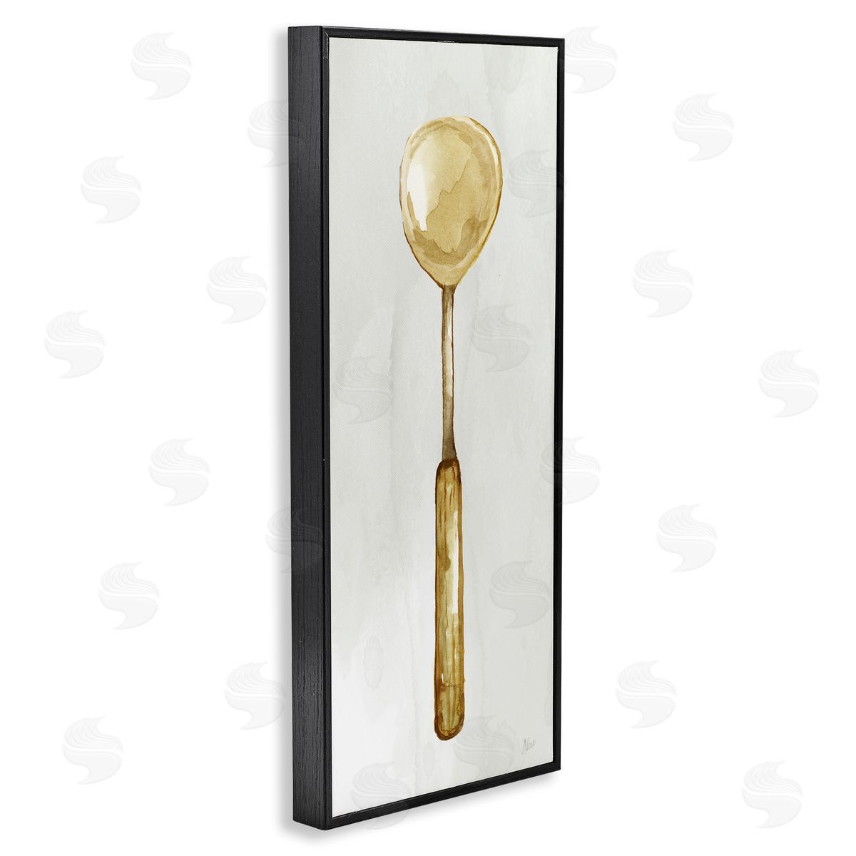 Rustic Kitchen Utensil Black Frame Print Wall Art, Home Decor by Nan