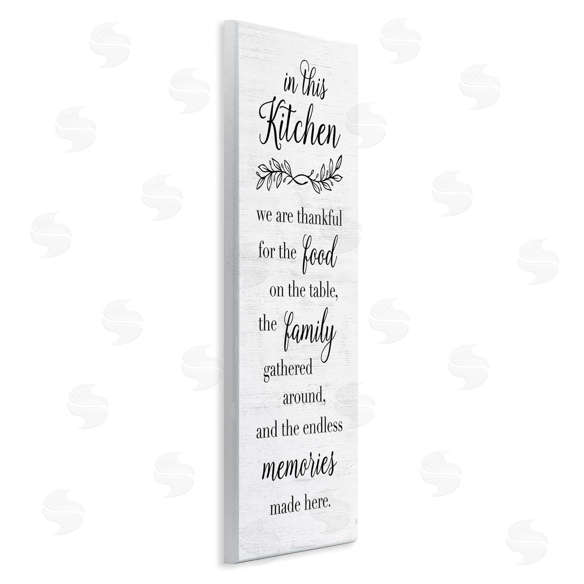Kitchen Family Gratitude Wood Plaque Wall Art, Home Decor by Natalie Carpentieri