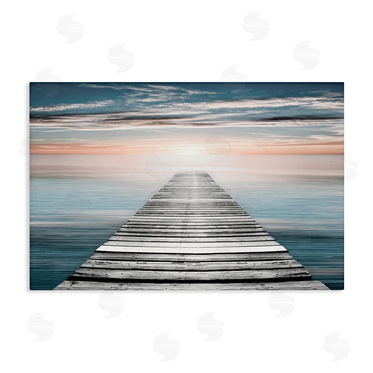 Sunlit Dock Planks Canvas Wall Art, Home Decor by Natalie Carpentieri