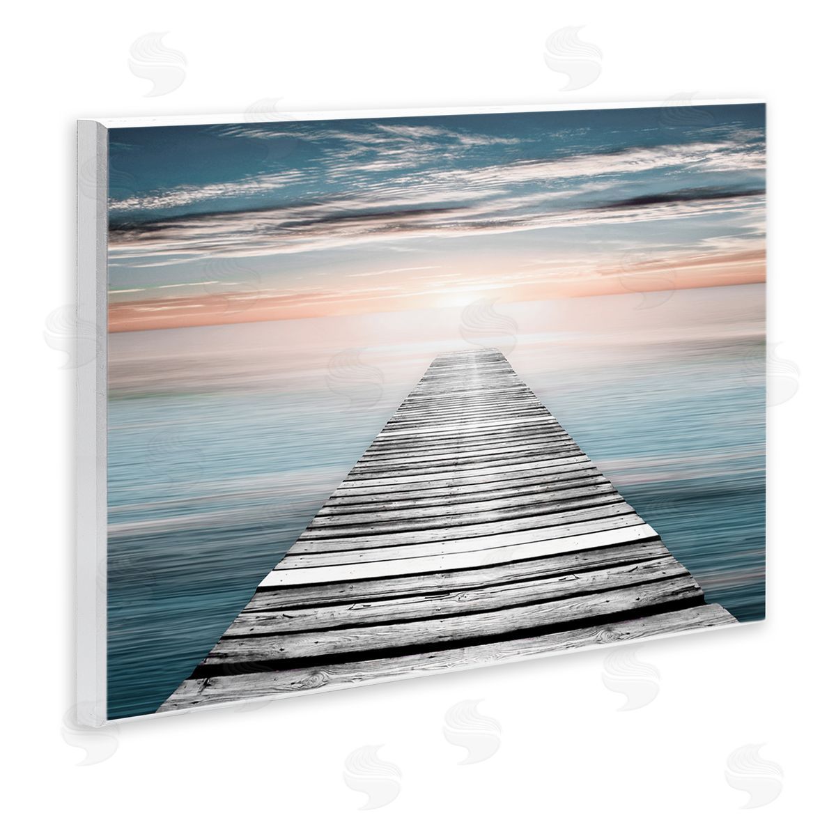 Sunlit Dock Planks Wood Plaque Wall Art, Home Decor by Natalie Carpentieri