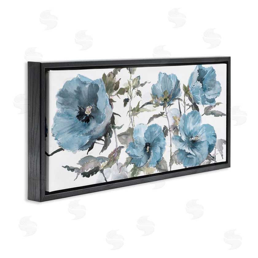 Theresa Heidel | Blue Poppies on White