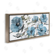 Theresa Heidel | Blue Poppies on White