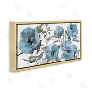 Theresa Heidel | Blue Poppies on White