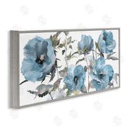 Theresa Heidel | Blue Poppies on White