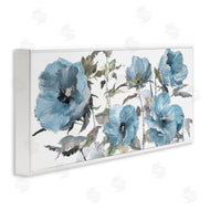 Theresa Heidel | Blue Poppies on White